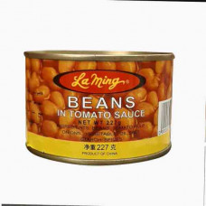 LAMING BEANS IN TOMATO SAUCE 227 GM فاصوليا مع شطة طماطم لامينج 227جرام