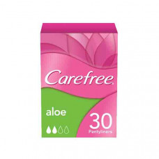 CAREFREE ALOE S/WRAPPED 30'S كيرفري فوط صحية يومية 30 حبة 