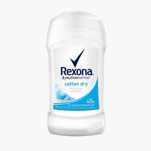 REXONA COTTON DRY STICK 40 GM ريكسونا مزيل العرق جفاف القطن 40 غم 