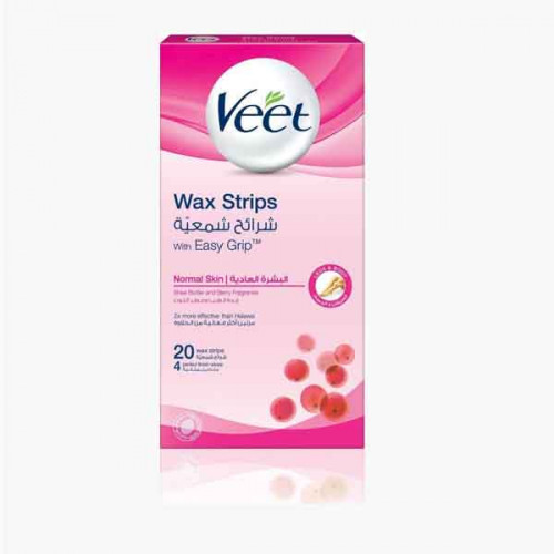 VEET CW STRIPS (REGULAR)20'S فييت شرائح شمعية باردة للبشرة العادية 20 حبة 