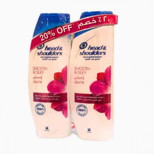 HEAD & SHOULDER SHAMPOO LIVE&SILKY 2X400ML@20%OFF 0