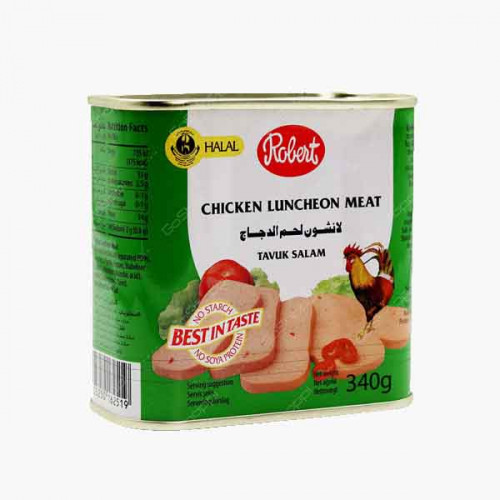 ROBERT CHICKEN LUNCHEON MEAT H/S 340GM لحم لنشون دجاج روبيرت340جرام