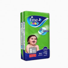 FINE BABY LARGE+(JUMBO) 44'S فاين بيبي حفاضات الاطفال ماكسي عبوة كبيرة 10-22 كغ