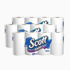 SCOTT T /TISSUE FLAT PACK 10+2 ROLLS سكوت مناديل دورات المياة 12رول