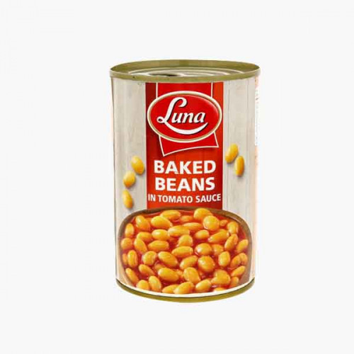 LUNA BAKED BEANS IN TOMATO SAUCE 400 GM لونا فاصوليا مطبوخة 400 غم 