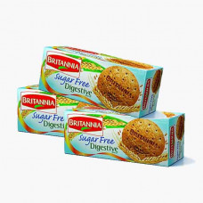 BRITANNIA DIGESTIVE SUGAR FREE 350GM 2+1 OFFER دايجستيف بدون سكر براتانيا 350جرام2+1