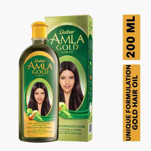 DABUR AMLA GOLD HAIR OIL 200 ML زيت الشعر دابر املا الذهبي 200ملي