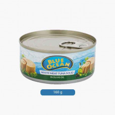 BLUE OCEAN TUNA FISH SOLID OLIVE OIL 160 GM سمك تونا في زيت زيتون بلو اوشين 160جرام