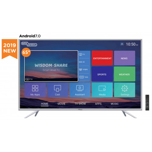 SUPER GENERAL SMART UHD LED TV 65" 0