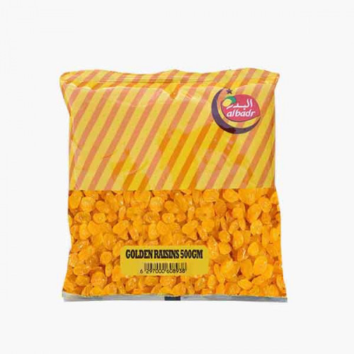 AL BADAR GOLDEN RAISINS 500GM زبيب ذهبي البدر 500 غرام