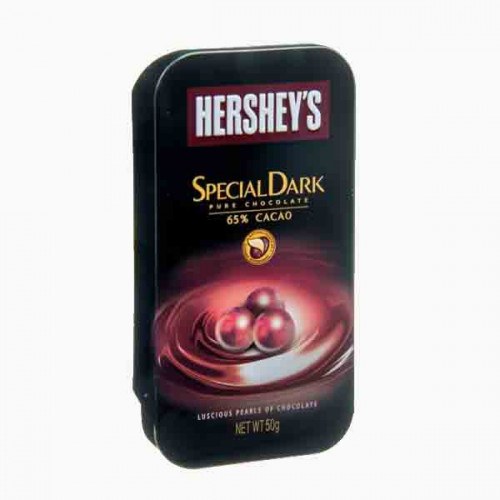 HERSHEYS PEARL DARK CHOC TIN 50 GM شوكلاته هارشيس علبة 50جرام