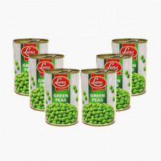 LUNA GREEN PEAS 6X400 GM OFFER بازيلاء خضراء لونا 6×400جرام