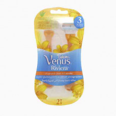 GILLETTE VENUS RIVIERA DISPOSABLE 2'S جيليت شفرات الحلاقة للاستعمال مرة واحدة 2 حبة 