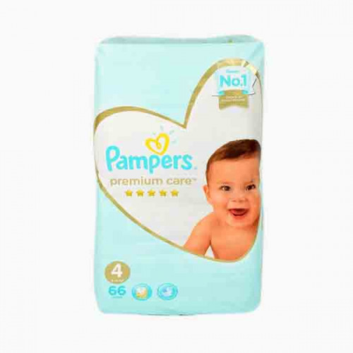 PAMPERS PC SS 66 SP بامبرز حفاضات عناية مميزة حجم 4/ 66 حبة 