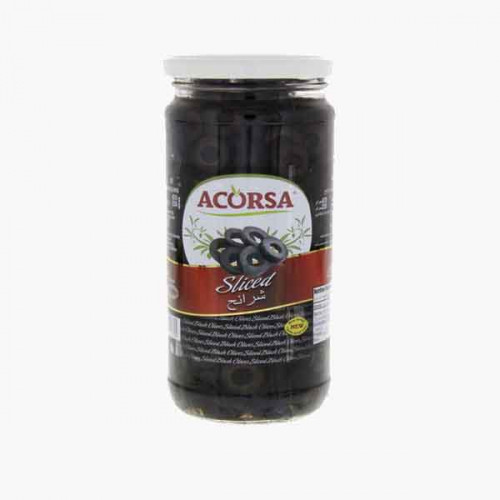 ACORSA OLIVES BLACK SLICED 230 GM زيتون اسود شرائح اكورزا 230جرام