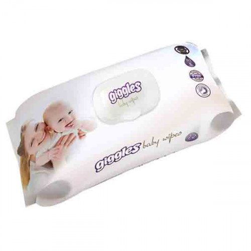 GIGGLES BABY WIPES WITH LID 72'S مناديل مرطبة للاطفال جيجلز 72 حبة 