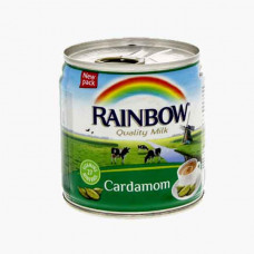 RAINBOW EVAPORATED MILK CARDAMOM 170GM حليب ابوقوس 170جرام