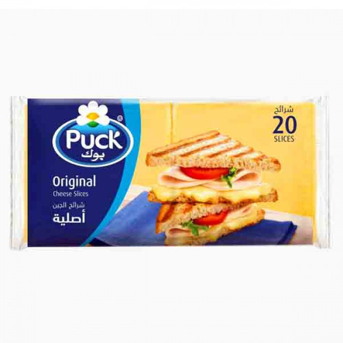 PUCK SLICE CHEESE REGULAR 400 GM (20 SLICES) جبنة شرائح بوك 400جرام