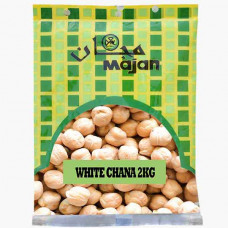 MAJAN WHITE CHANA 14MM 2KG عدس ابيض مجانا14م م 2كجم