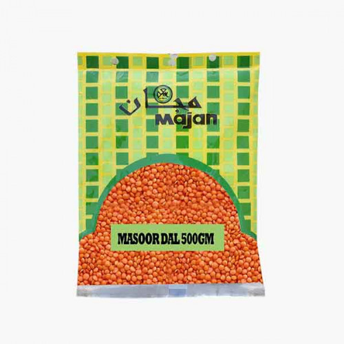 MAJAN MASOOR DAL 500GM عدس احمر مجان 500جرام