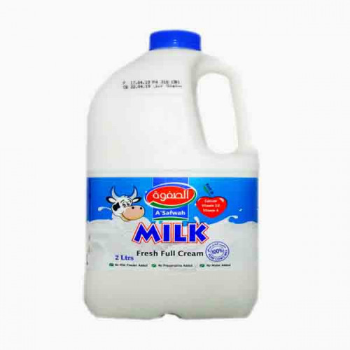 AL SAFAWAH FRESH MILK BOTTLE 2LTR حليب الصفوة الطازج  2 لتر