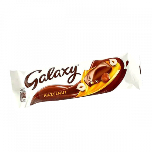 GALAXY HAZELNUT MILK CHOCOLATE 36GMجلاكسي بندق وحليب شوكلاته 36 جرام